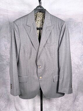 Randy Willard Custom Dark Gray with White Stripe & Vest Tailored